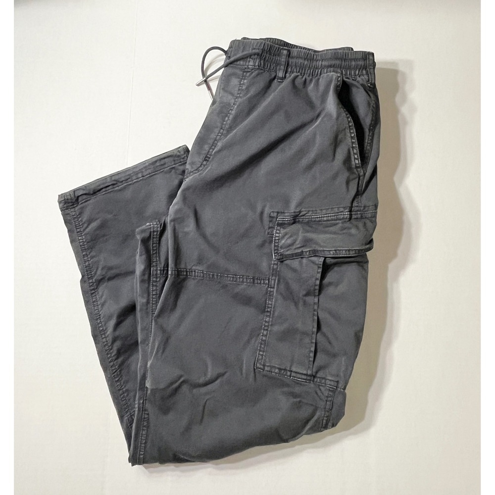 American Eagle Cargo Pants Mens Large Tall Gray Flex Stretch 34x30 Military